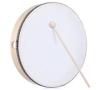 BESPORTBLE Wooden Hand Held Drum with Drumsticks, Sturdy Frame and Comfortable Using Experience, Percussion Instrument for Music Lessons, Performances and Party Celebrations