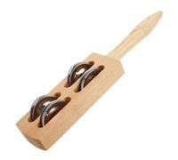 BESPORTBLE Wooden Jingle Stick Percussion Bell Kit for Safe and Smooth Design for Music Therapy Home School and Kindergarten Activities Engaging Educational Musical