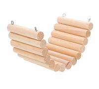 BESPORTBLE Wooden Ladder Fence Swing for Guinea Pig Hamster Outdoor Run Enrichment Toy Cage Accessory Chinchilla Platform