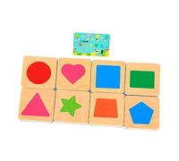 BESPORTBLE Wooden Math Counting Sticks with Alphabet Blocks and Geometric Shapes Educational Mathematics Teaching for Preschool Early Learning Puzzle Game Including Signs and Formula Table