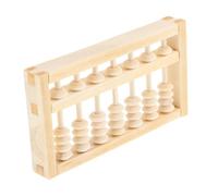 BESPORTBLE Wooden Mini Abacus for Adults Small Montessori Counting Tool for First Birthday Photo Props Traditional Chinese Feng Shui Arithmetic Learning for Preschool Education