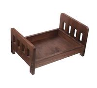BESPORTBLE Wooden Mini Bed Photography Prop for Newborn Photo Shoot Decorative Bed Props for Studio Use Made