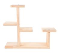 BESPORTBLE Wooden Multi-Tier Plant and Cake Stand, 3-Layer Window Sill Flower Shelf Tiered Cupcake Display for Party and Wedding Table Decoration, Succulent Holder Rack for Indoor Use