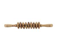 BESPORTBLE Wooden Muscle Roller Stick Manual Massager for Back and Belly with Nine Roller Design, Refine and Body Relaxation Tool, for Home Use by Fitness Enthusiasts the Aged