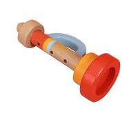 BESPORTBLE Wooden Musical Trumpet for Early Educational Instrument Plaything Smooth Surface Safe Material Portable Design for Hearing Training and Fun