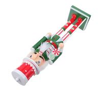 BESPORTBLE Wooden Nutcracker Puppet, Nutcracker Soldier Figurine, Classic Christmas Table Centrepiece, Wood, Smooth Surface, Safe to Handle, Stable, Long-term Display, Living Room, Xmas