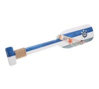 BESPORTBLE Wooden Oar Wall Decor Nautical Decoration Blue Wood Material Versatile Design Can Be Hung on Wall Mediterranean Style Suitable for Tabletop and Home Decor