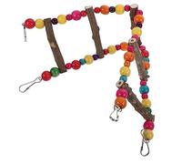 BESPORTBLE Wooden Parrot Ladder Toy Parakeet Training Climbing Ladder Parrot Cage Accessory for Small Birds