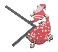 BESPORTBLE Wooden Santa Claus Door Frame Corner Decoration for Christmas Festive Holiday Home Ornament Versatile Wall and Window Hanging Decor Classic Xmas Craft for Seasonal Cheer