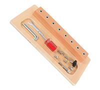 BESPORTBLE Wooden Screwdriver Board for Fine Motor Skills Development Educational Kit with Lightweight Textured Handle Tools Hand Eye Coordination Training for Boys and Age