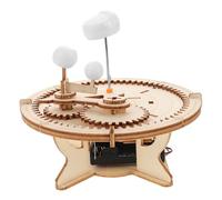 BESPORTBLE Wooden Solar System Model Kit DIY Assembly for Adults Educational Science Puzzle with Accurate Orbit Simulation Stylish Space Decor for Astronomy Learning and Family Craft Activity