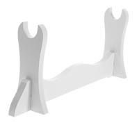 BESPORTBLE Wooden Stand Show Belt Rod Clear Bracket Display Rack Hanger Shoes Rack Axe Rack Top Fourth Pirate Props The Household Holder Rings Tiered White