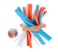 BESPORTBLE Wooden Stick Catching Game for Adults Interactive Montessori Balance with Bright Colors Portable Educational Brain Teaser for Family Entertainment and Sensory Development