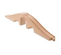 BESPORTBLE Wooden Train Track Bridge Accessory for Smooth-finish Compatible with Assembled Railway Safe Non-scratch Design for Boys and Ages