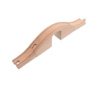 BESPORTBLE Wooden Train Track Expansion Set Bridge and Tunnel Pieces for DIY Railway Networks Compatible with Major Wood Train Tracks Educational Model Railway Accessories