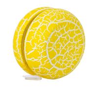 BESPORTBLE Wooden Yo-yo Toy Crack Pattern Yoyo Ball for Kids Children Yellow Color Traditional Balance Toy Preschool Play