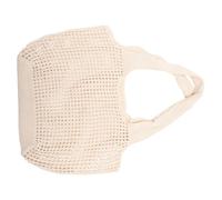 BESPORTBLE Woven Beach Tote Bag for Women Lightweight Hollowed Out Crocheted Handbag Comfortable Design for Summer Activities for Beach Parties and Shopping Unique Style Apricot Color