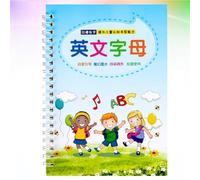 BESPORTBLE Writing Practice Book English Calligraphy Copybook for Preschool Multi-style Creative Paperboard with Fun-filled Activities Learning Basic Skills Handwriting Education