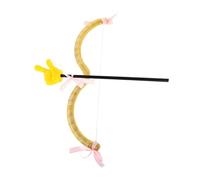 BESPORTBLE Yellow Cupid Bow and Arrow Set for Valentines Day Costume Accessory Halloween and Masquerade Party Prop for Adults Unique Design for Valentines and Cosplay Events