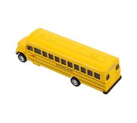 BESPORTBLE Yellow School Bus for Pull Back Friction Powered Die Cast Model Versatile Vintage Vehicle for Creative Play for Imaginative Scenarios