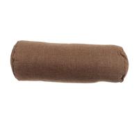 BESPORTBLE Yoga Bolster Pillow round Cotton Yoga Throw Pillow Lumbar Support Cushion 14.5x58.5cm Coffee Color and Home Practice