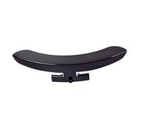 BESPORTBLE Zinc Alloy Black Banjo Armrest Replacement Part Elegant Mirror Finish Single Leg Design for Vintage Banjos Durable and Stylish Accessory for Instrument Restoration