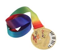 BESPORTBLE Zinc Alloy Music Competition Medals for Ribbon Lightweight Awards for Dance Shows Singing Contests and School Music Events