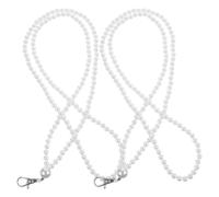 BESPORTBLE Zipper Puller Assistant Tools Lightweight Plastic and Metal Material 2pcs Easy Zipper Helper Pull Elegant Pearl Lanyard Design Suitable for-the-go Use for Dresses and Skirts