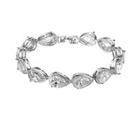 BESPORTBLE Zircon Crystal Bracelet Iridescent Bead Shining Fashion Jewelry for Women Birthday Friend Lover Family Easy to Wear Trendy Bohemia Style