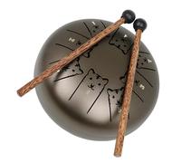 BESPORTBLE Zodiac Steel Tongue Drum Tiger Stainless Steel Percussion Instrument for Beginners Decorative Ethereal Sound Relaxation Drum for Meditation Durable Musical Adults