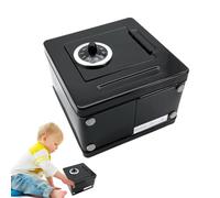 Besreey Atm Machine - ATM Savings Bank - 2 Digit Combination Safe Large Space Lock Box For Kids, Metal Money Saving Organizer For Security