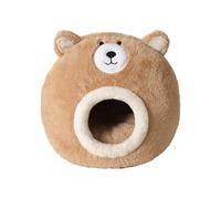 Besreey Cat House | Warm Soft Cute Comfortable | Winter Bear Shaped Cat Nest Beds - for Kitten Puppy Scratching Indoor Outdoor Winter Home Sleeping Playing Resting
