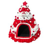 Besreey Cat Houses - Design Knitted Soft Nest | Christmas Designed Covered Cat Beds - For Puppies, Kittens and Small Animals for Indoor and Outdoor Use for Home