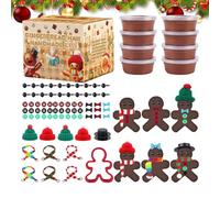 Besreey Christmas Gingerbread Craft Sets for Adults, Christmas Crafts with Air-Drying Modelling Clay, Home Accessories for Home, Birthday, Homeschool, Classroom, Office, Party, Dormitory