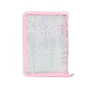 Besreey Clip Binder Refillable Storage Folder with Zip for Cards - Sticker Scrapbook for Students Teachers Project Manager