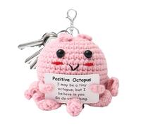 Besreey Crochet Octopus | Knitted Octopus Doll with Encouragement Card | Inspirational Toy for Teachers Students Women Men | Car Trips & Travels