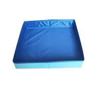 Besreey Dog Kiddie Swimming Pool, 50x50x10cm PVC Foldable Wading Pool For Dog, Non Inflatable, Save Space, Portable Square Shaped Pet Bathing Tub, Leakproof Hard Scratch Resistant