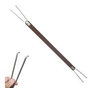 Besreey Fire Pit Handle - Fire Pit Accessory,Portable Handle with Stainless Steel Hooks for Grill Camping Outdoor Indoor Table Hiking