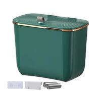 Besreey Garbage Can Wall Mounted, Over The Door Trash Can with Lid, Waste Basket Mountable Container with Bags, Space-Saving Kitchen Supplies, for Under Sink, Cupboard, Cabinet, Counter
