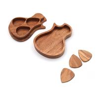 Besreey Guitar Picks for Acoustic Guitar, Acoustic Guitar Picks with Box, Cool Guitar Accessories, Picks for Acoustic Guitar, Wooden Guitar Pickbox for Music Teachers