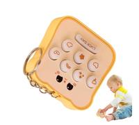 Besreey Keychain Charm | Whack Mole Calm Down Toys,Glowing Fidget Cute Decorations Stress Reduction for Children Birthday Kids Home Bag