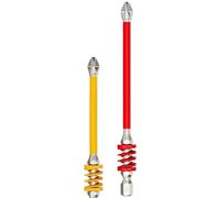 Besreey Magnetic Drill Bit Set, Magnet Screwdriver Bits for Drill - Tough Anti-Slip Tips with Spring for Household Technician Work Electrician Concrete Metal Building Furniture Craft