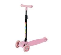 Besreey Portable Foldable Lightweight Sports Scooter, Three-Wheel Kids Scooter With Lights, For Ages 3-12 Boys Girls, Light Up Wheels, Extra-Wide Deck, Adjustable Height