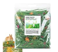 Besreey Rabbits Hay Food 300g, Natural Safe Grass Hay Bedding, Improves Digestion Pet Food Healthy Bed For Chinchillas, Other Small Pets, Gerbils, 30x30x6cm