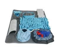 Besreey Sniff Mat for Dogs | Square Sniff Pad | Dog Feeding Pad Slow Eating Training Accessories with 10 Training Element, Pet Supplies, Foraging Skills