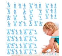 Besreey Tin Soldiers Miniature Figures Antique Warrior 100 Figures Set for Cake Decoration Learning Projects Children's Parties Girls