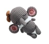 Besreey Wood Baby Rattle Toys - Shake Sensory Crochet Animal Rattle | Easter Basket Stuffers, Educational Soothing Teether Toy, Stuffed Animals for Children Nursing