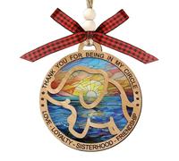 Besreey Wooden Animal Ornaments - Pendant - Christmas Decorations Made of Wood in Animal Shape, for Decoration of Home, Fireplace, Front Door, Farmhouse, Workplace, Winter Festivals and