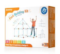 besrey Kids Fort Building Kit - 85 Piece, Construction Toys for 5+ Years Old Boys & Girls, Den Building Kit DIY Play Tent Indoor & Outdoor, STEM Building Toys