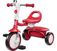 besrey Kids Tricycles Age 18 Month to 5 Years, Toddler Tricycle Kids Trikes Tricycle, Gift Toddler Tricycles for 2-5 Year Olds, Gift & Toys for Boy & Girl, Trikes for Toddlers, Red